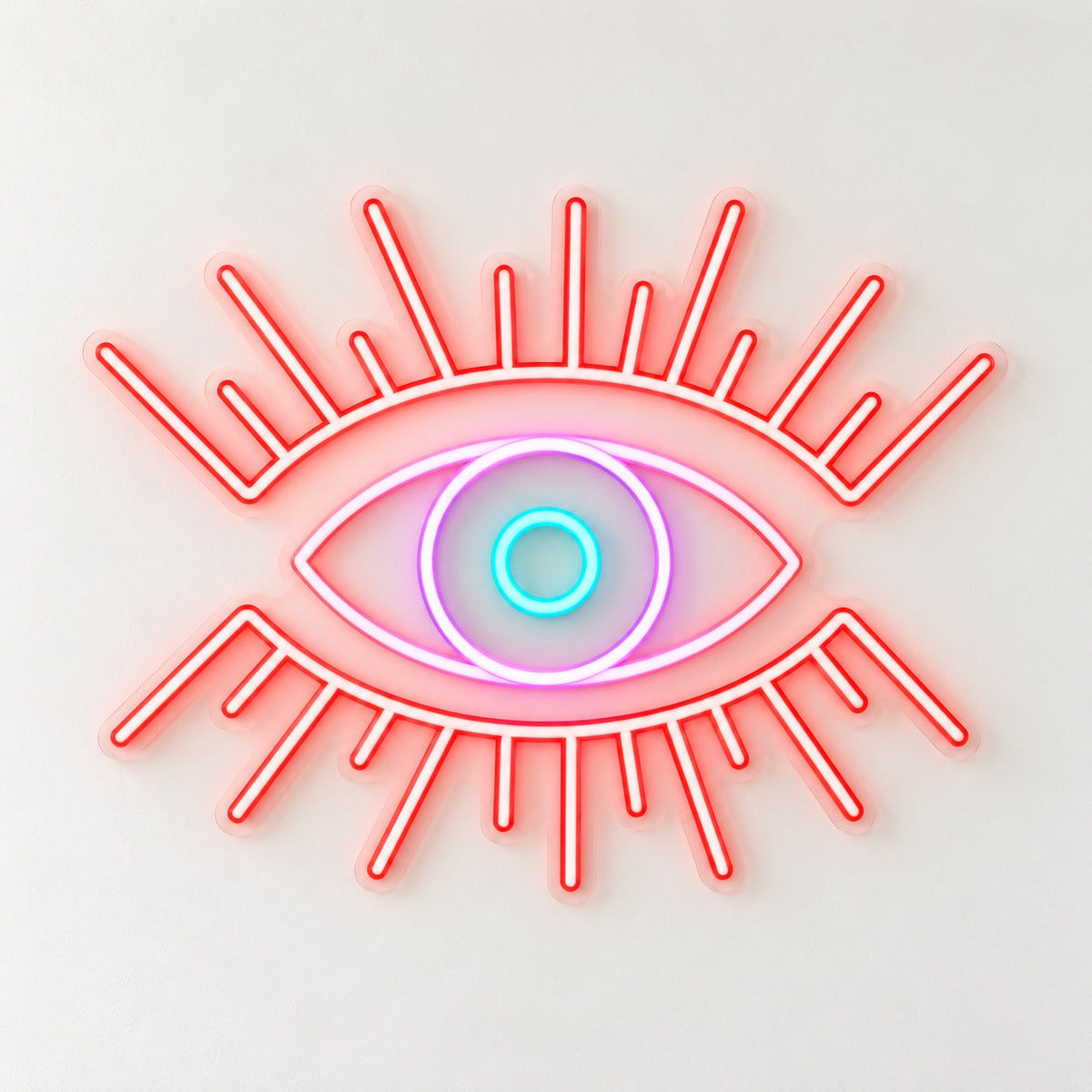 Radiant Eye LED Neon Sign - natural light view