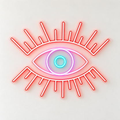 Radiant Eye LED Neon Sign - natural light view
