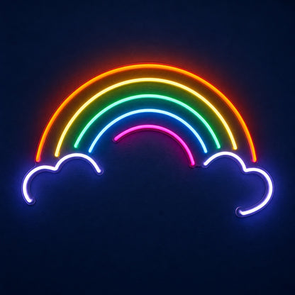 Rainbow Clouds LED Neon Sign - product hero