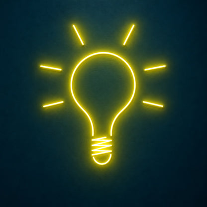 Light Bulb LED Neon Sign - product hero