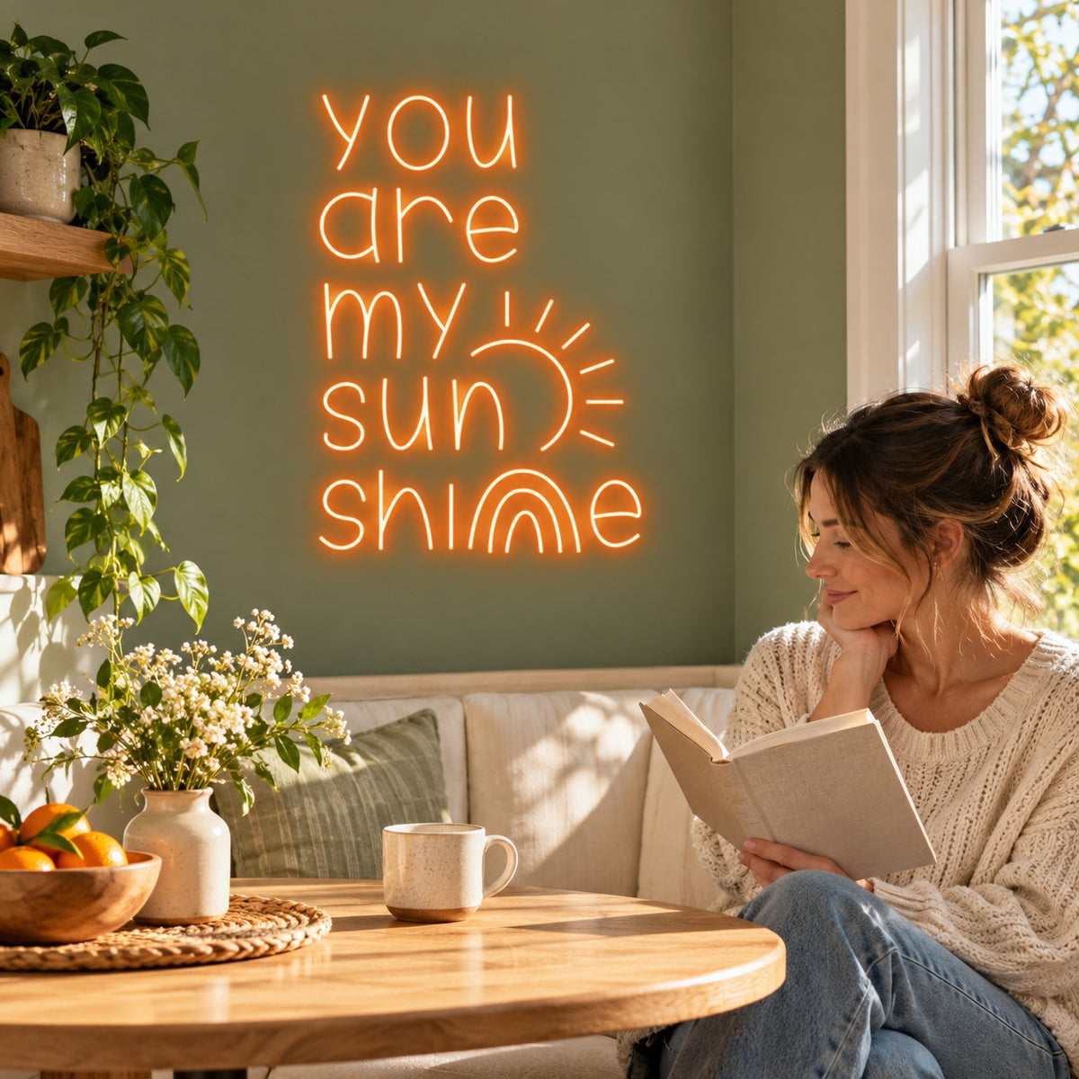 You Are My Sunshine LED Neon Sign - lifestyle view