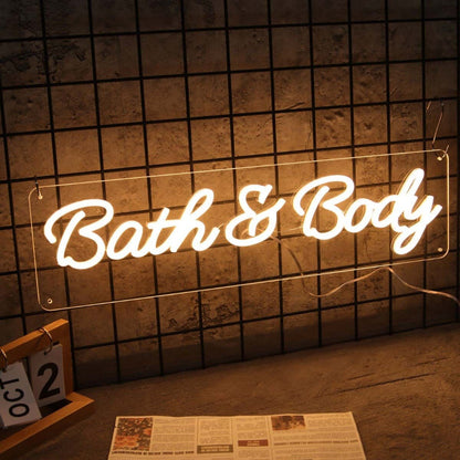 Bath And Body Led Neon Sign - Shineneon