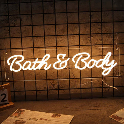 Bath And Body Led Neon Sign - Shineneon