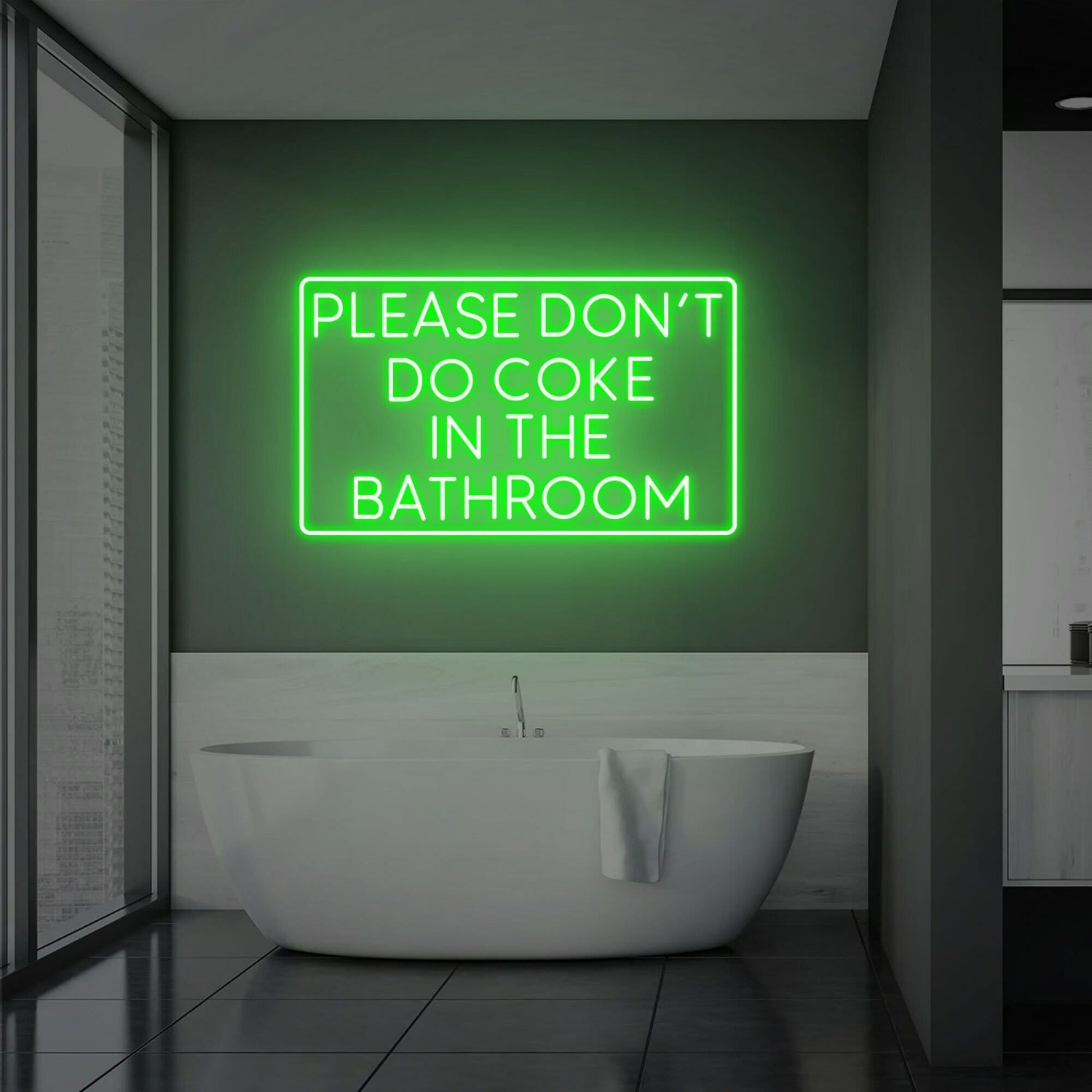 Bathroom And Bar Please Dont Do Coke In The Bathroom Neon Sign | Shineneon