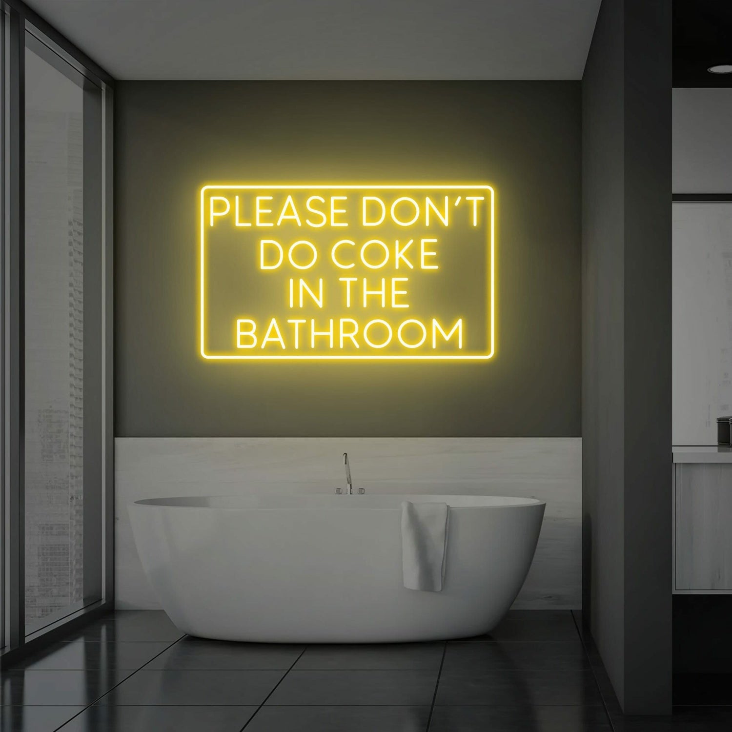 Bathroom And Bar Please Dont Do Coke In The Bathroom Neon Sign | Shineneon