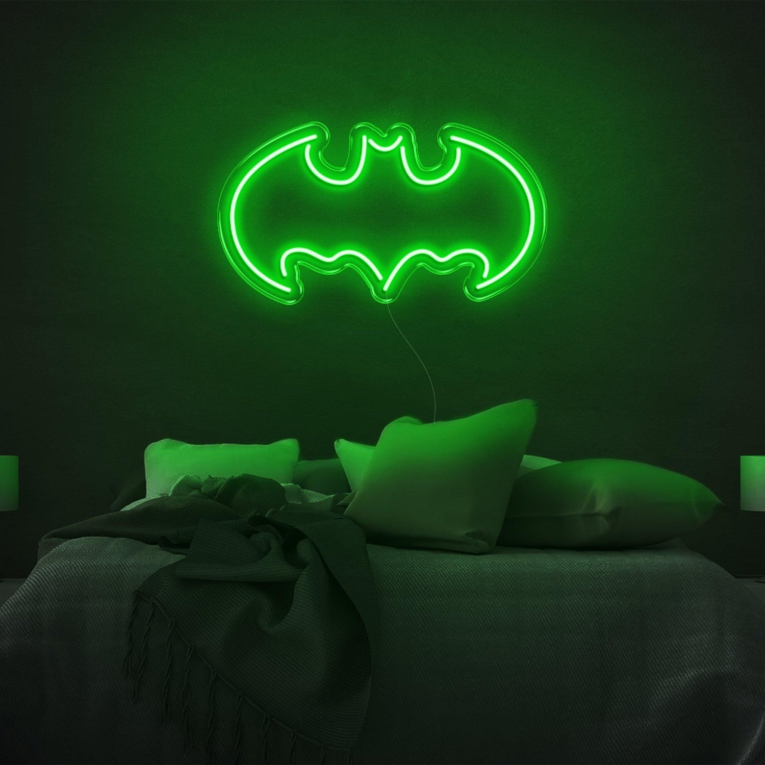 Batman V2 Purple Led Neon Sign For Superhero Bedroom Decor | Shineneon