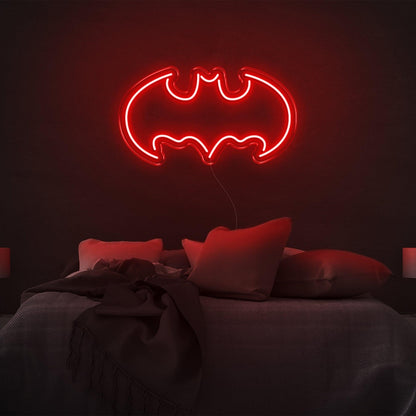 Batman V2 Purple Led Neon Sign For Superhero Bedroom Decor | Shineneon