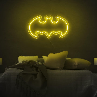 Batman V2 Purple Led Neon Sign For Superhero Bedroom Decor | Shineneon