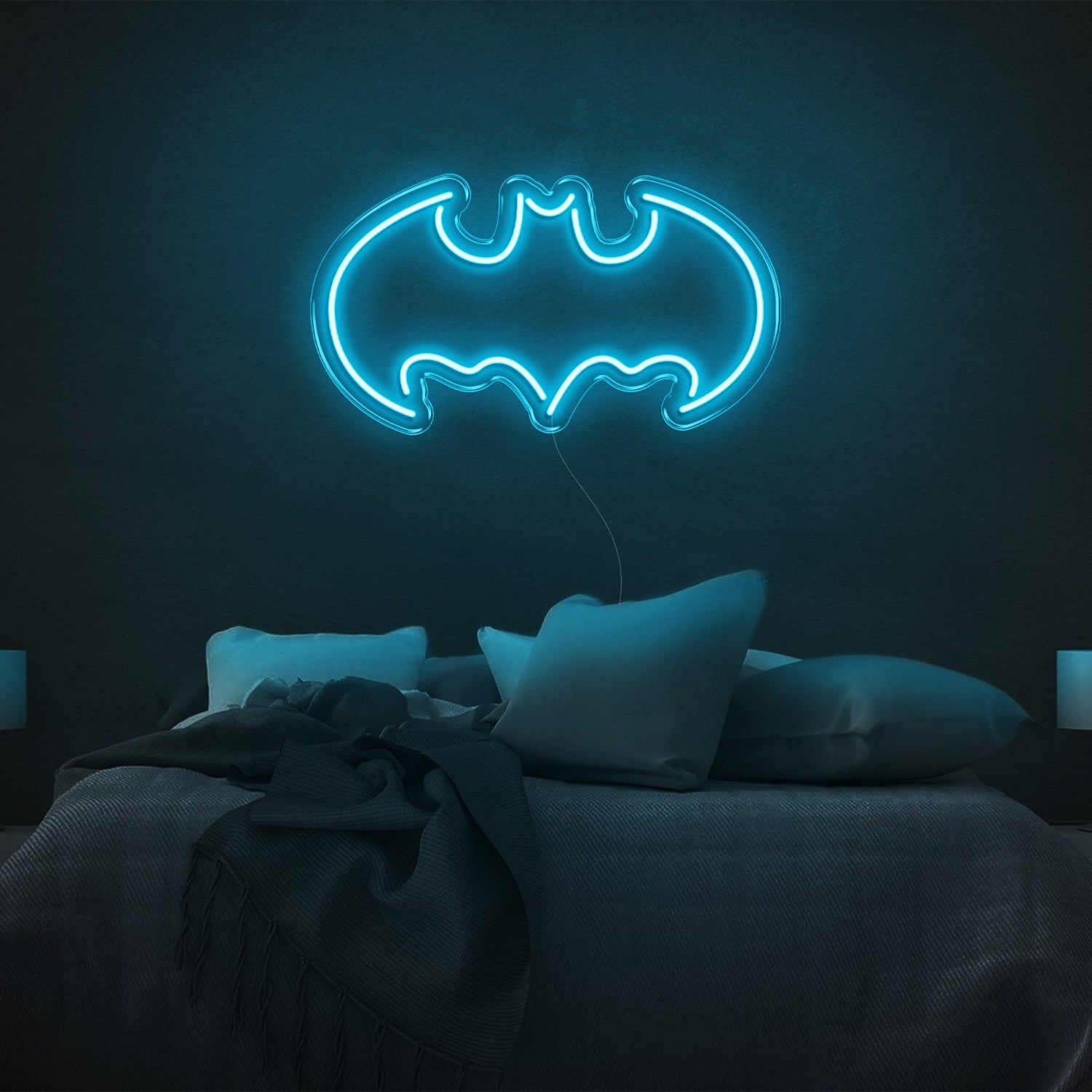 Batman V2 Purple Led Neon Sign For Superhero Bedroom Decor | Shineneon