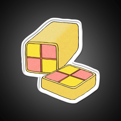 Battenberg Cake Snack Food Led Neon Sign Rgb Color - Shineneon