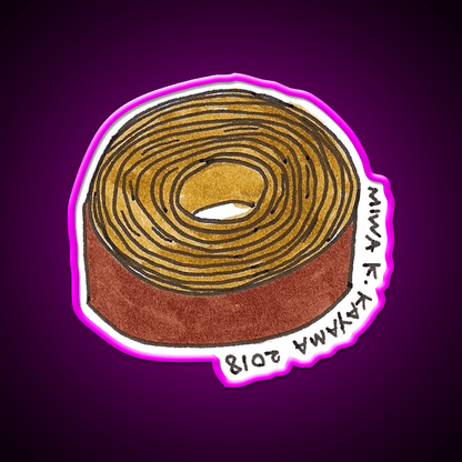Baumkuchen Snack Food Led Neon Sign Rgb Color - Shineneon