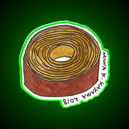 Baumkuchen Snack Food Led Neon Sign Rgb Color - Shineneon