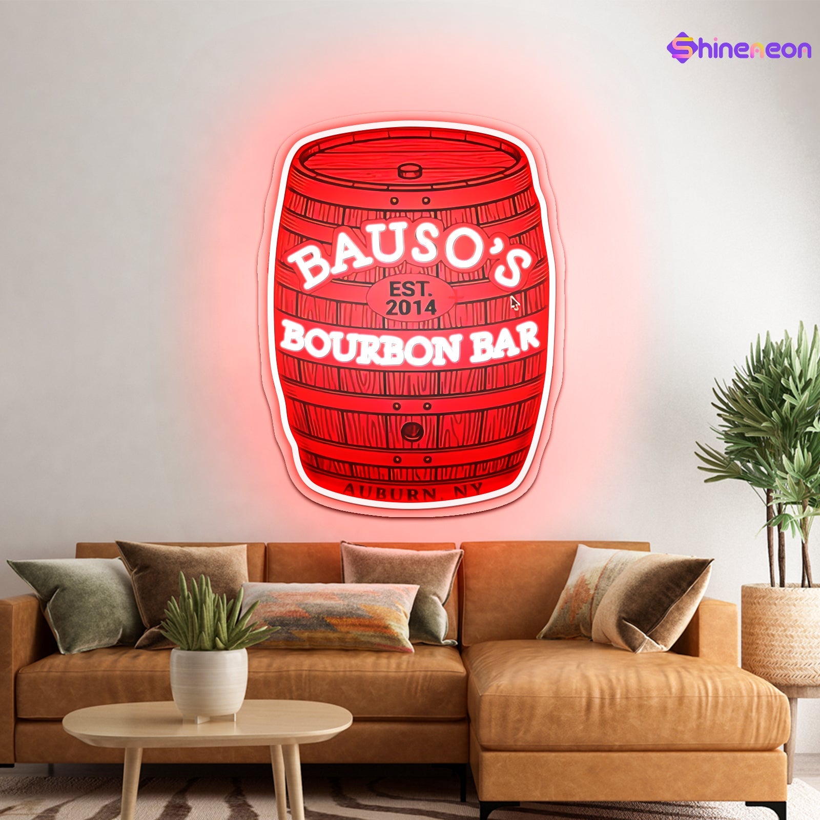 Bauson's Bourbon Bar Custom Led Neon Sign - Shineneon