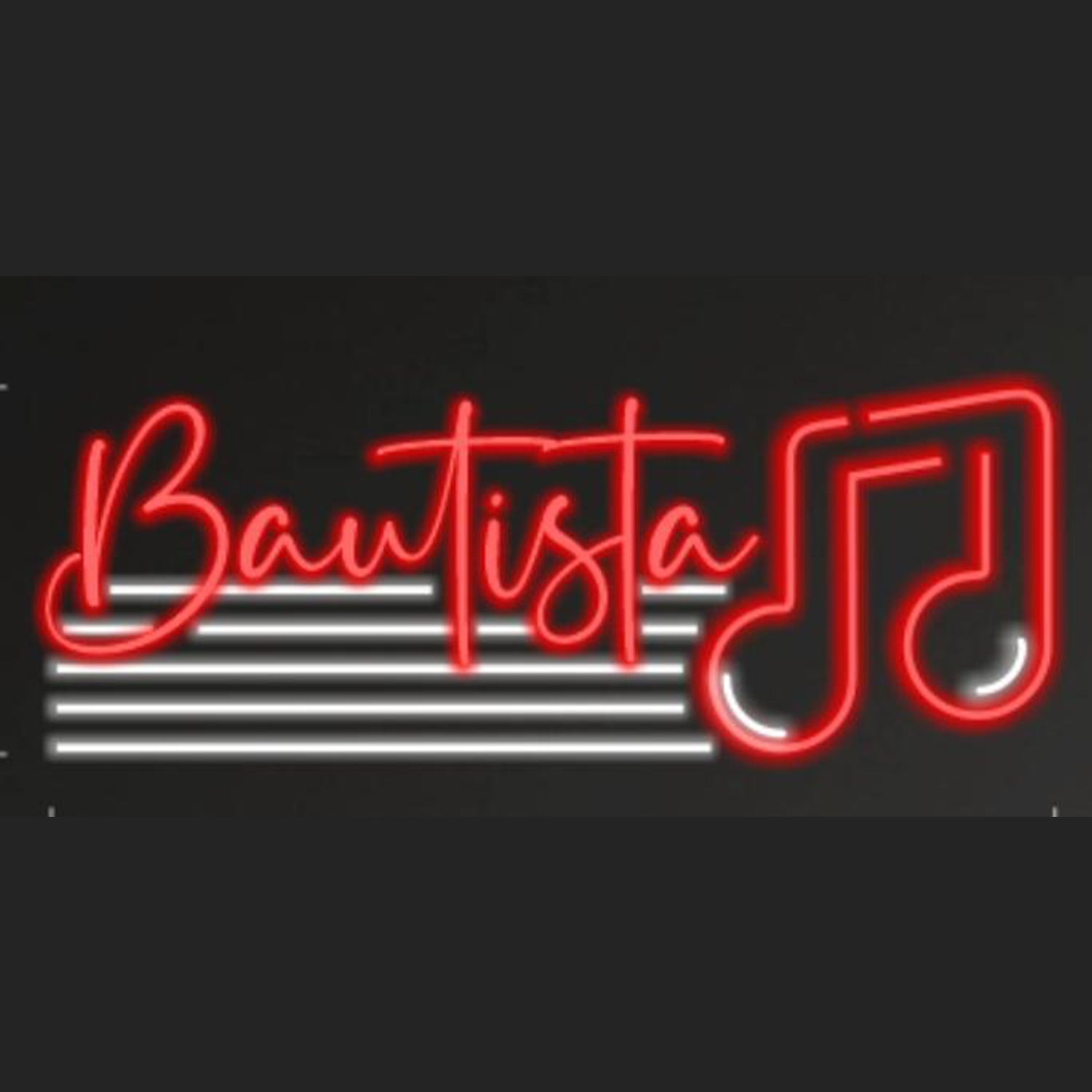Bautista Music Note Red-White Led Neon Sign For Bar Decor | Shineneon