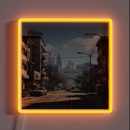 Bavaria Hip Hop Style Rgb Led Neon Sign - Custom LED neon sign front view