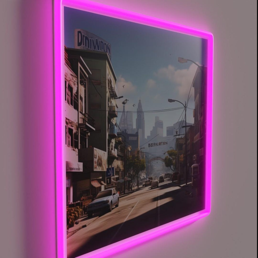 Bavaria Hip Hop Style Rgb Led Neon Sign - LED neon sign close-up detail