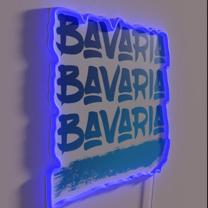 Bavaria Rgb Led Neon Sign - LED neon sign close-up detail