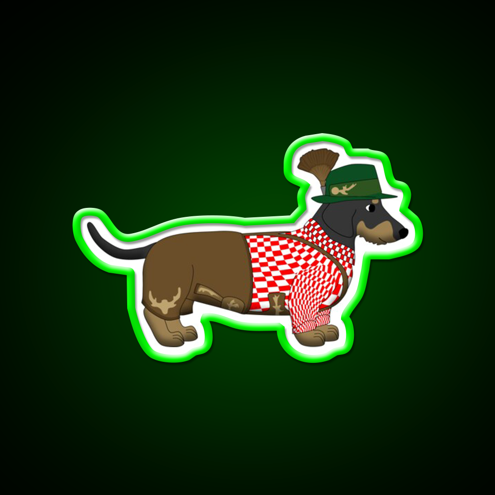 Bavarian Dog Beer Bar Decor Led Neon Sign Rgb Color - LED neon sign view 8