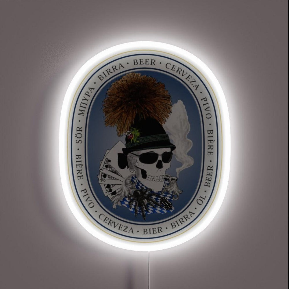 Bayern Skull Rgb Led Neon Sign - Custom LED neon sign front view