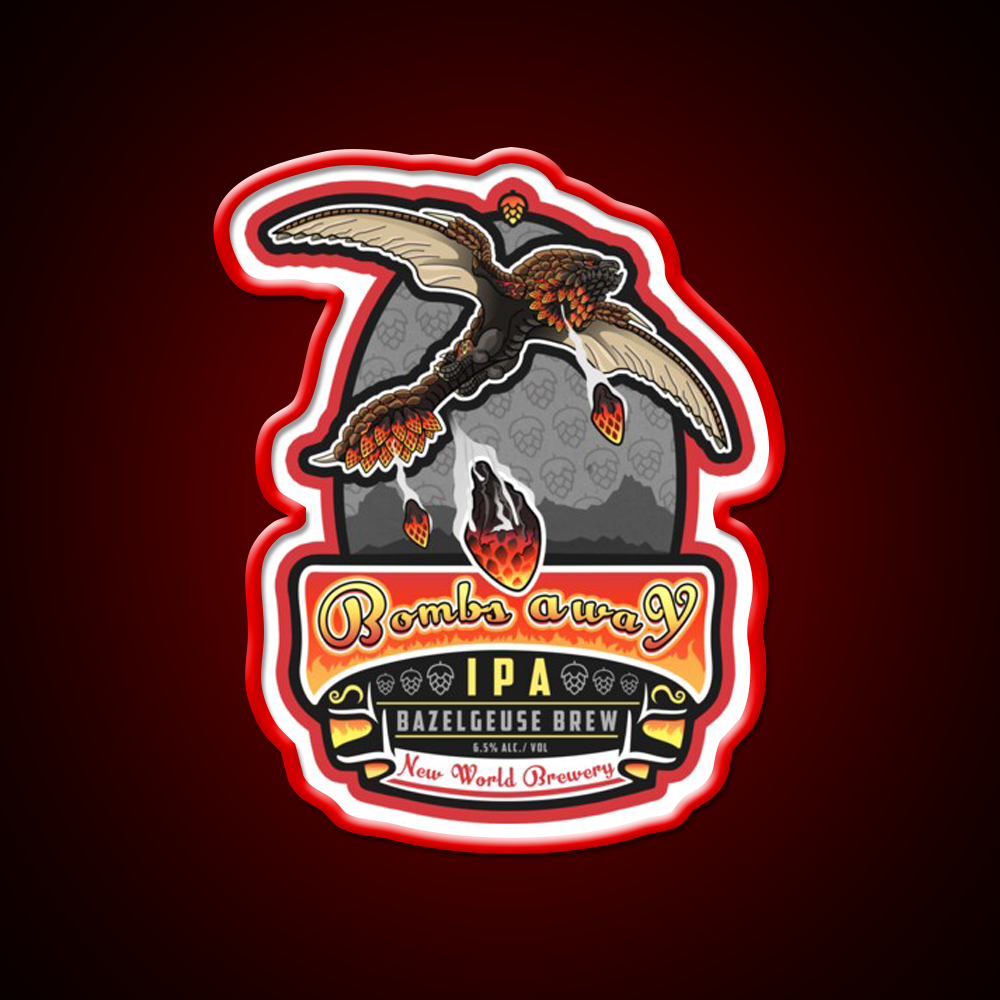 Bazelgeuse Bombs Away Ipa Beer Bar Decor Led Neon Sign Rgb Color - LED neon sign view 10