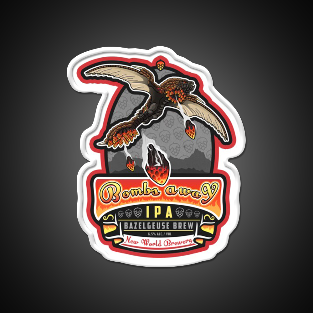 Bazelgeuse Bombs Away Ipa Beer Bar Decor Led Neon Sign Rgb Color - LED neon sign view 11
