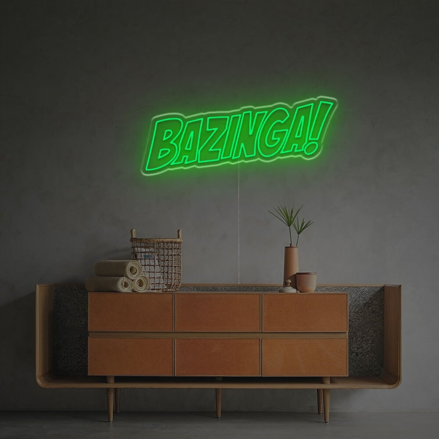 Bazinga Led Neon Sign For Office Bar And Home Decor Elegance | Shineneon