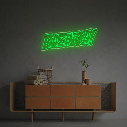 Bazinga Led Neon Sign For Office Bar And Home Decor Elegance | Shineneon