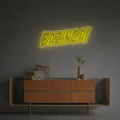 Bazinga Led Neon Sign For Office Bar And Home Decor Elegance | Shineneon