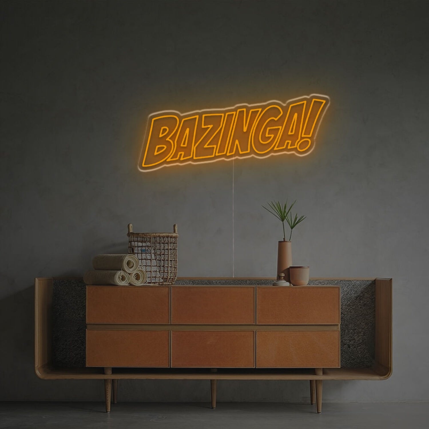 Bazinga Led Neon Sign For Office Bar And Home Decor Elegance | Shineneon