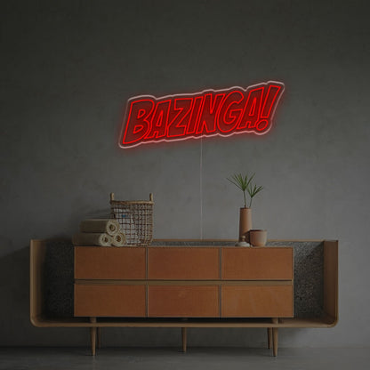 Bazinga Led Neon Sign For Office Bar And Home Decor Elegance | Shineneon