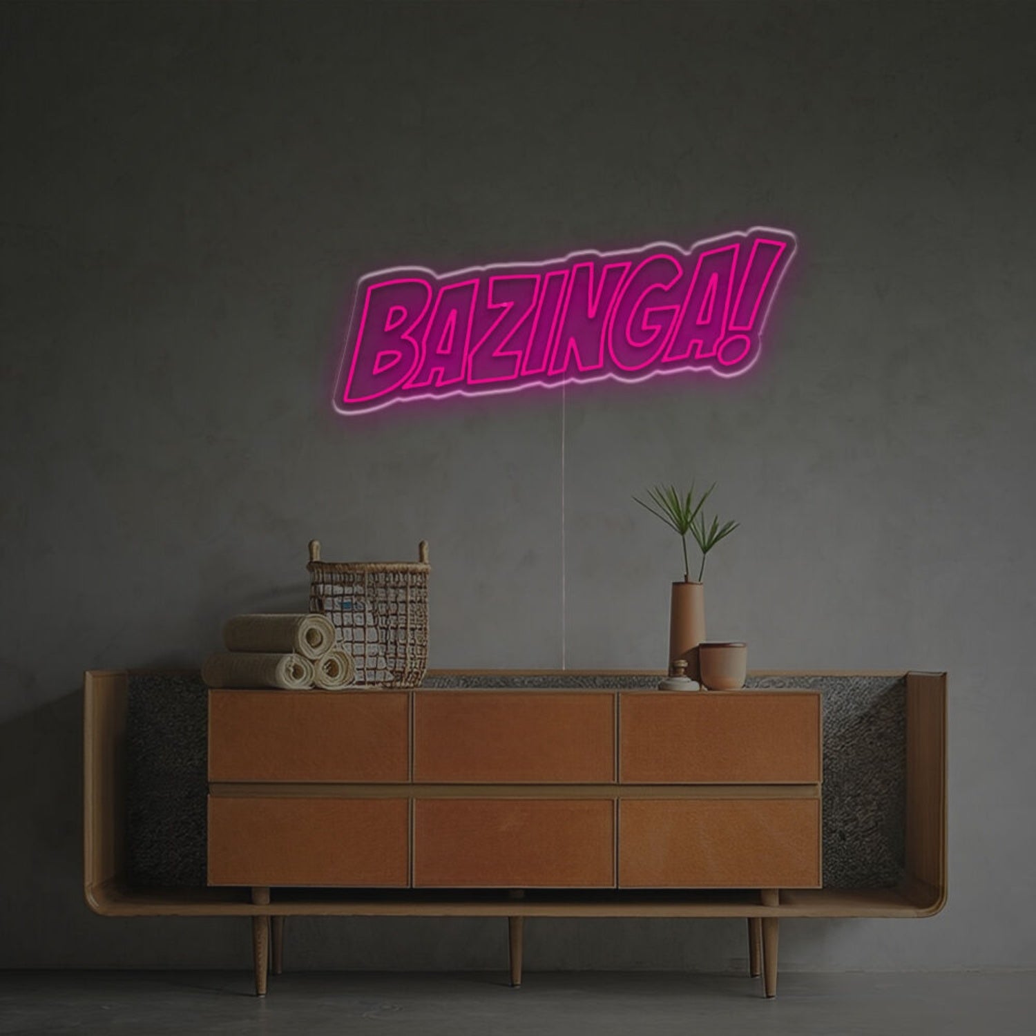 Bazinga Led Neon Sign For Office Bar And Home Decor Elegance | Shineneon