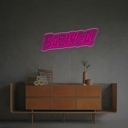 Bazinga Led Neon Sign For Office Bar And Home Decor Elegance | Shineneon