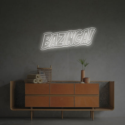 Bazinga Led Neon Sign For Office Bar And Home Decor Elegance | Shineneon