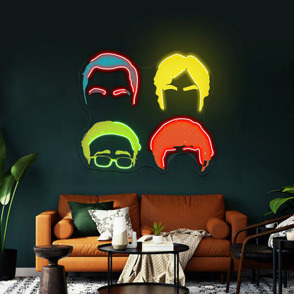 Bazinga Pop Artwork Led Neon Sign - Custom LED neon sign front view