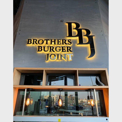 Bbj Brothers Burger Joint 3D Backlit Channel Letters Led Light Sign - Shineneon