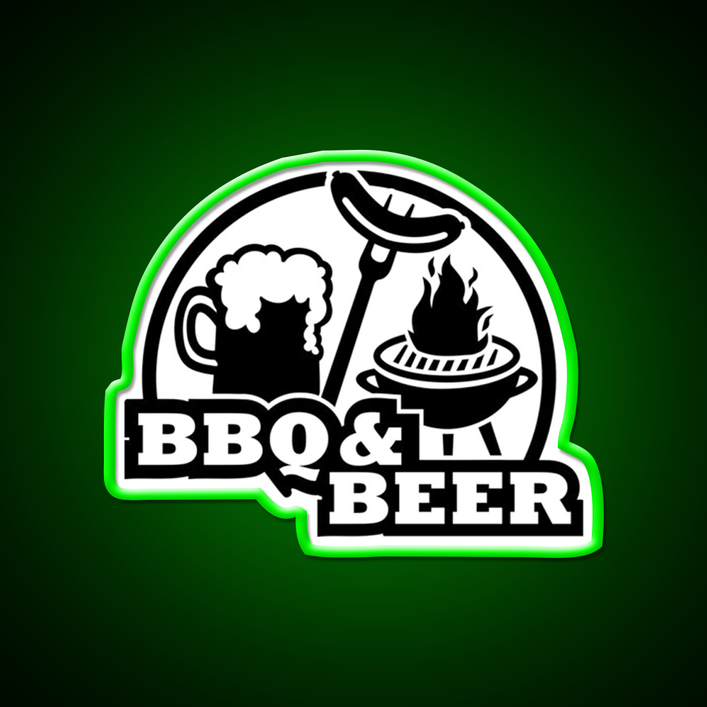 Bbq Barbecue Beer Bar Decor Led Neon Sign Rgb Color - LED neon sign view 8