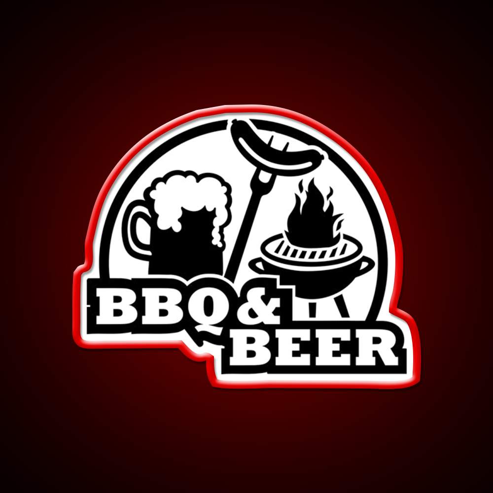 Bbq Barbecue Beer Bar Decor Led Neon Sign Rgb Color - LED neon sign view 10