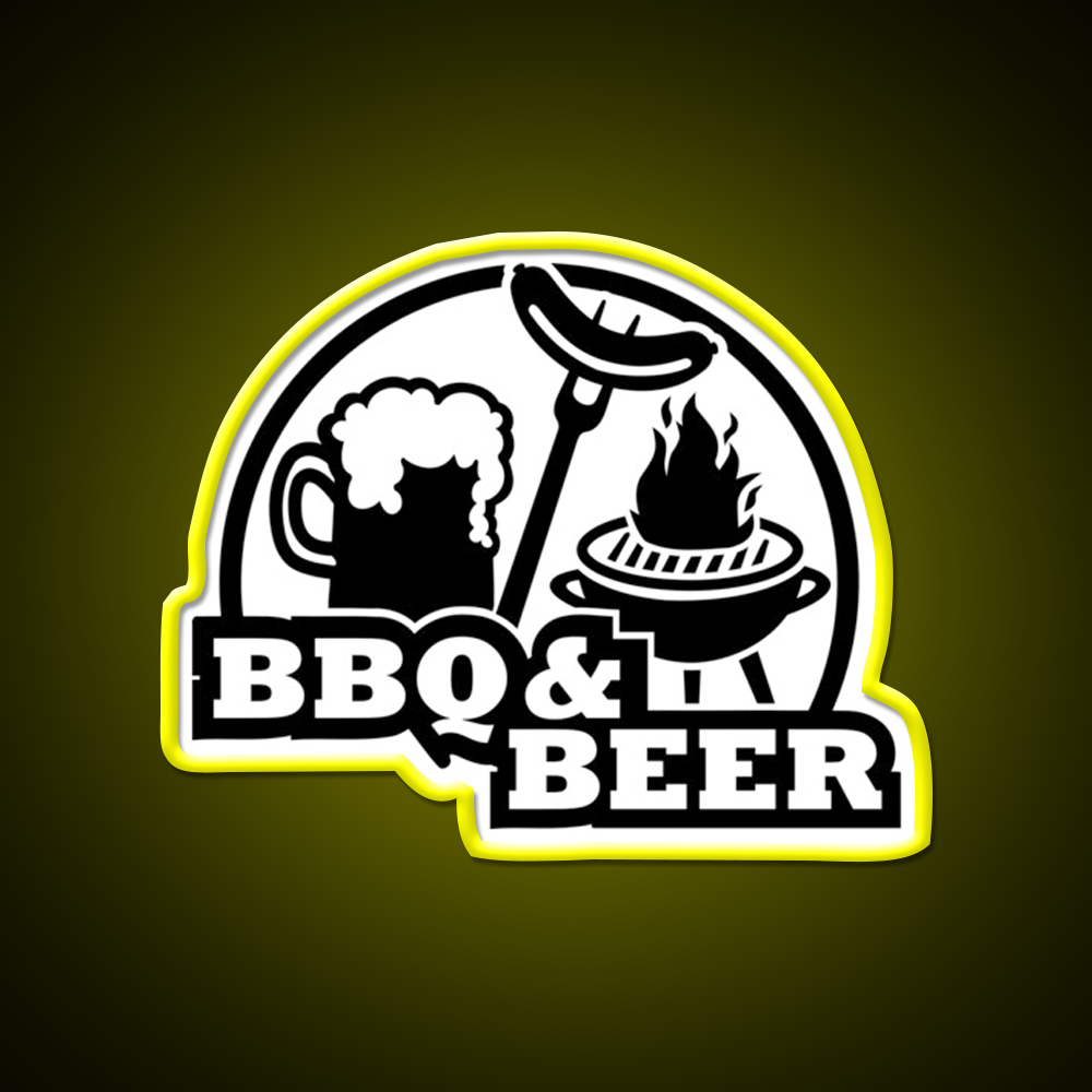 Bbq Barbecue Beer Bar Decor Led Neon Sign Rgb Color - LED neon sign view 7
