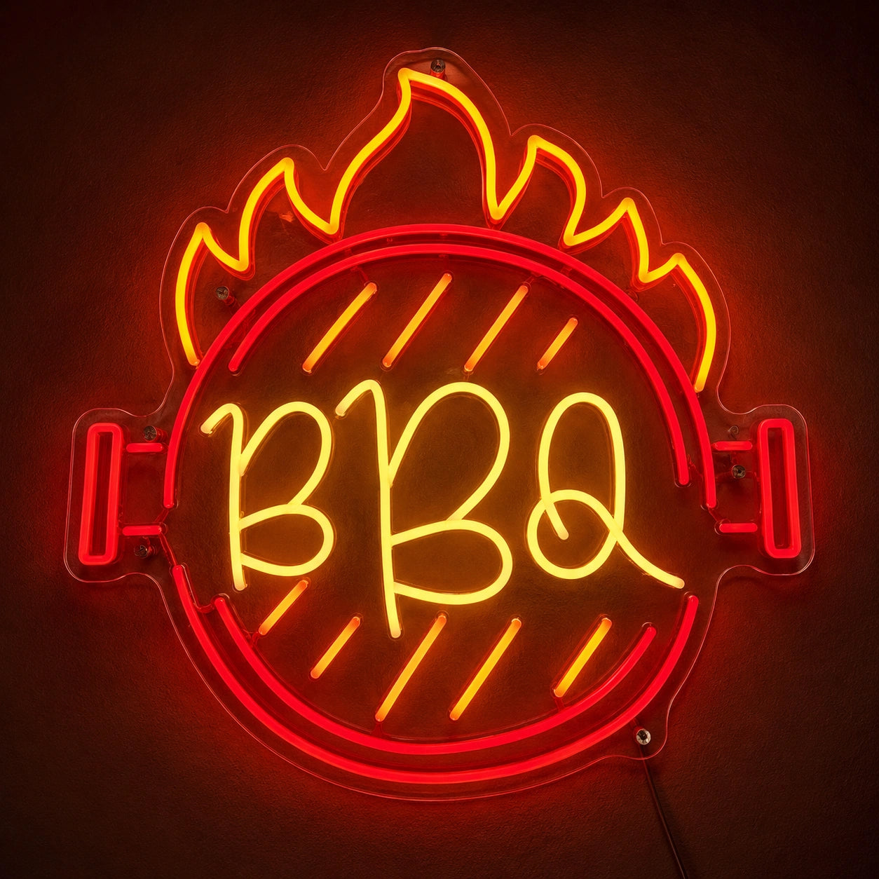 BBQ Flame Grill LED Neon Sign high-converting product image