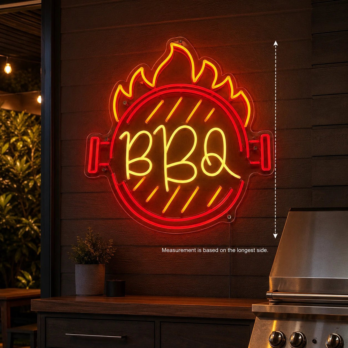 BBQ Flame Grill LED Neon Sign - Shineneon