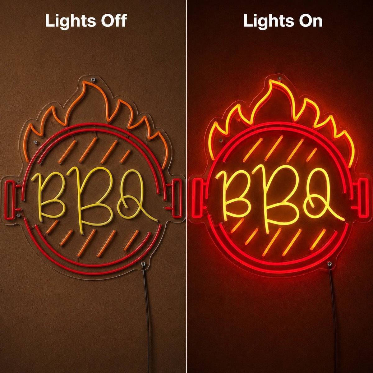 BBQ Flame Grill LED Neon Sign - Shineneon