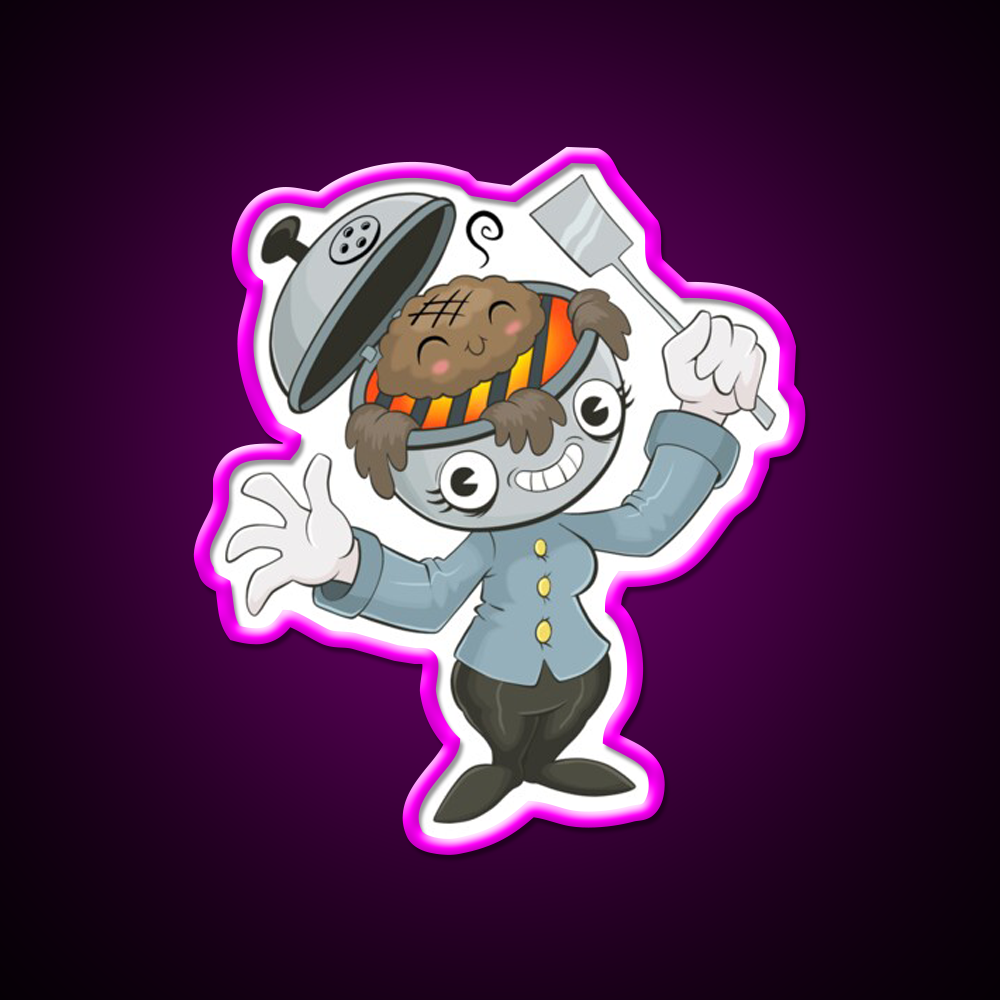 Bbq Girll Fast Food Led Neon Sign For Burger Place Rgb Color