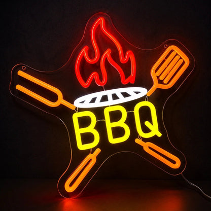 BBQ Grill Utensils LED Neon Sign - Shineneon
