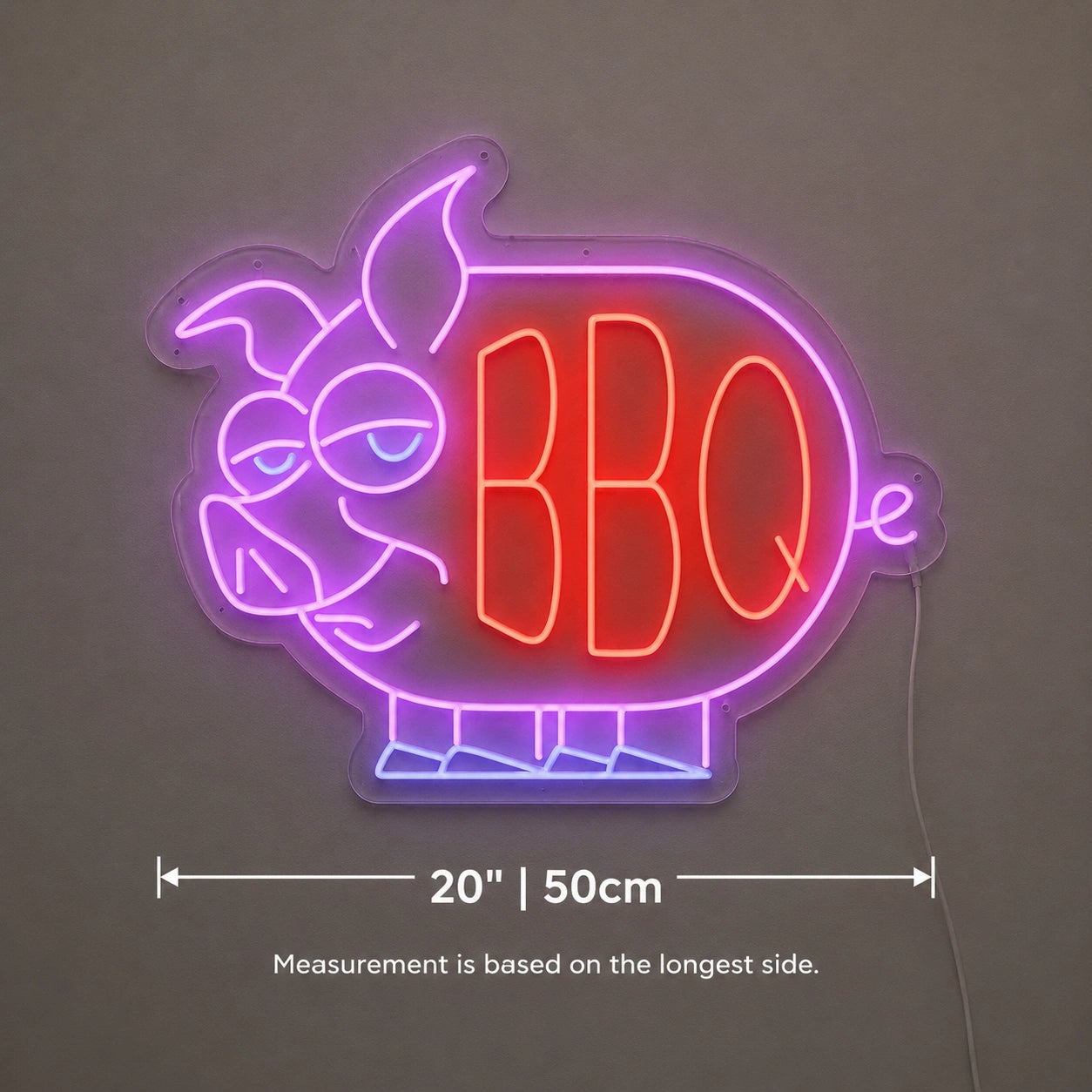 BBQ Letters Neon Sign LED Neon Sign size image