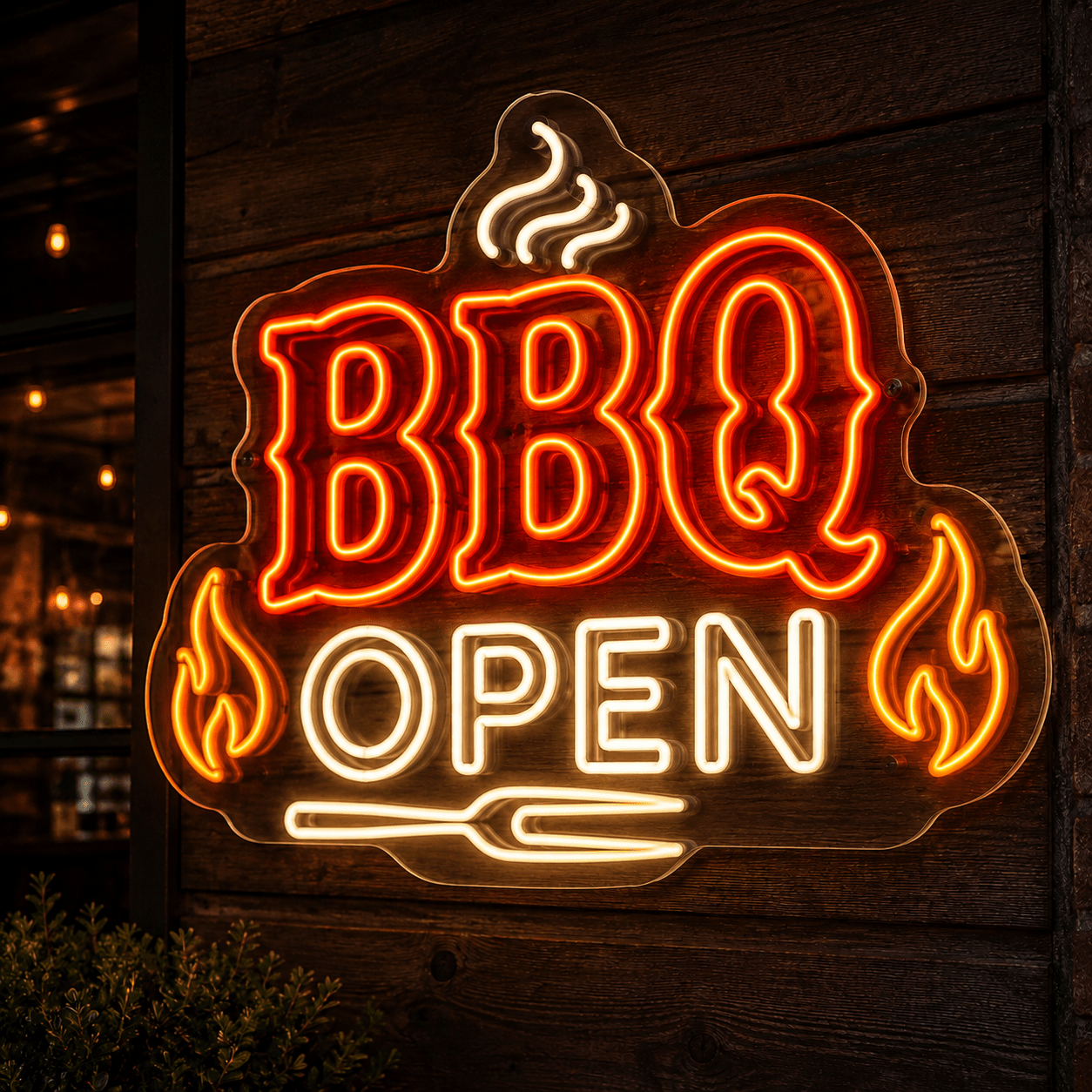 BBQ OPEN Waterproof Custom Led Neon Sign - Shineneon