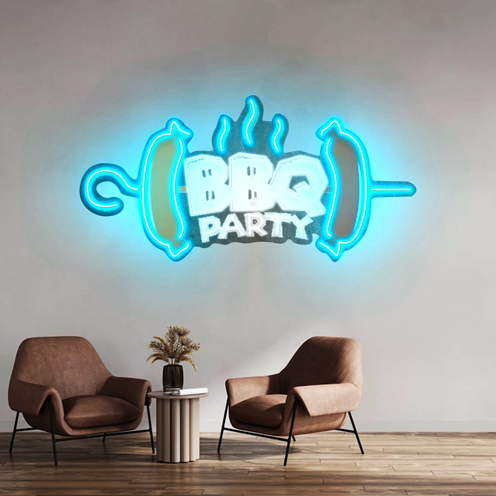 Bbq Party Custom Led Signs Artwork For Sale - Shineneon