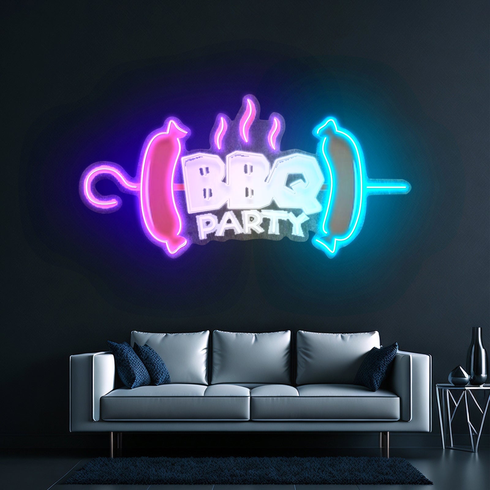 Bbq Party Custom Led Signs Artwork For Sale - Shineneon