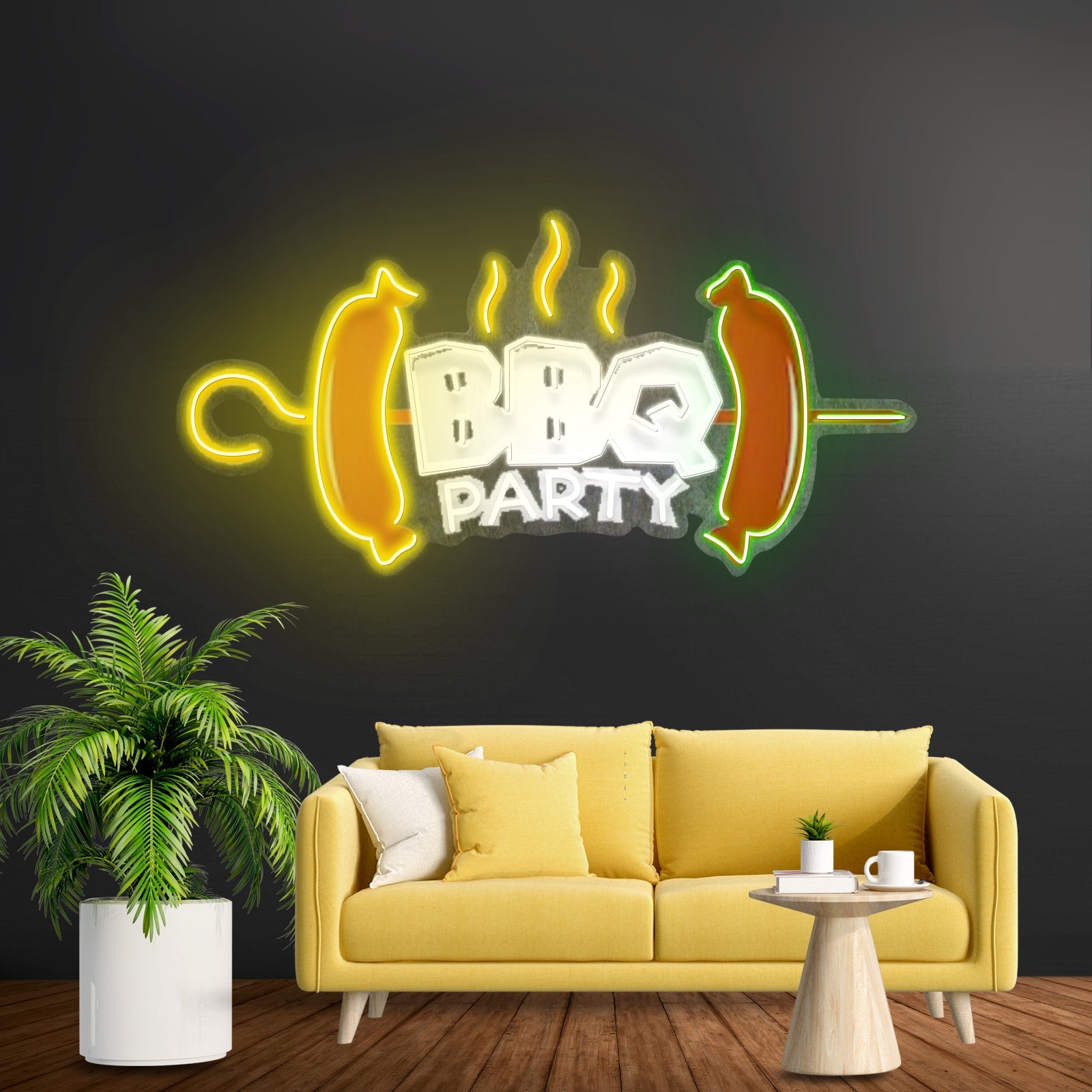 Bbq Party Custom Led Signs Artwork For Sale - Shineneon