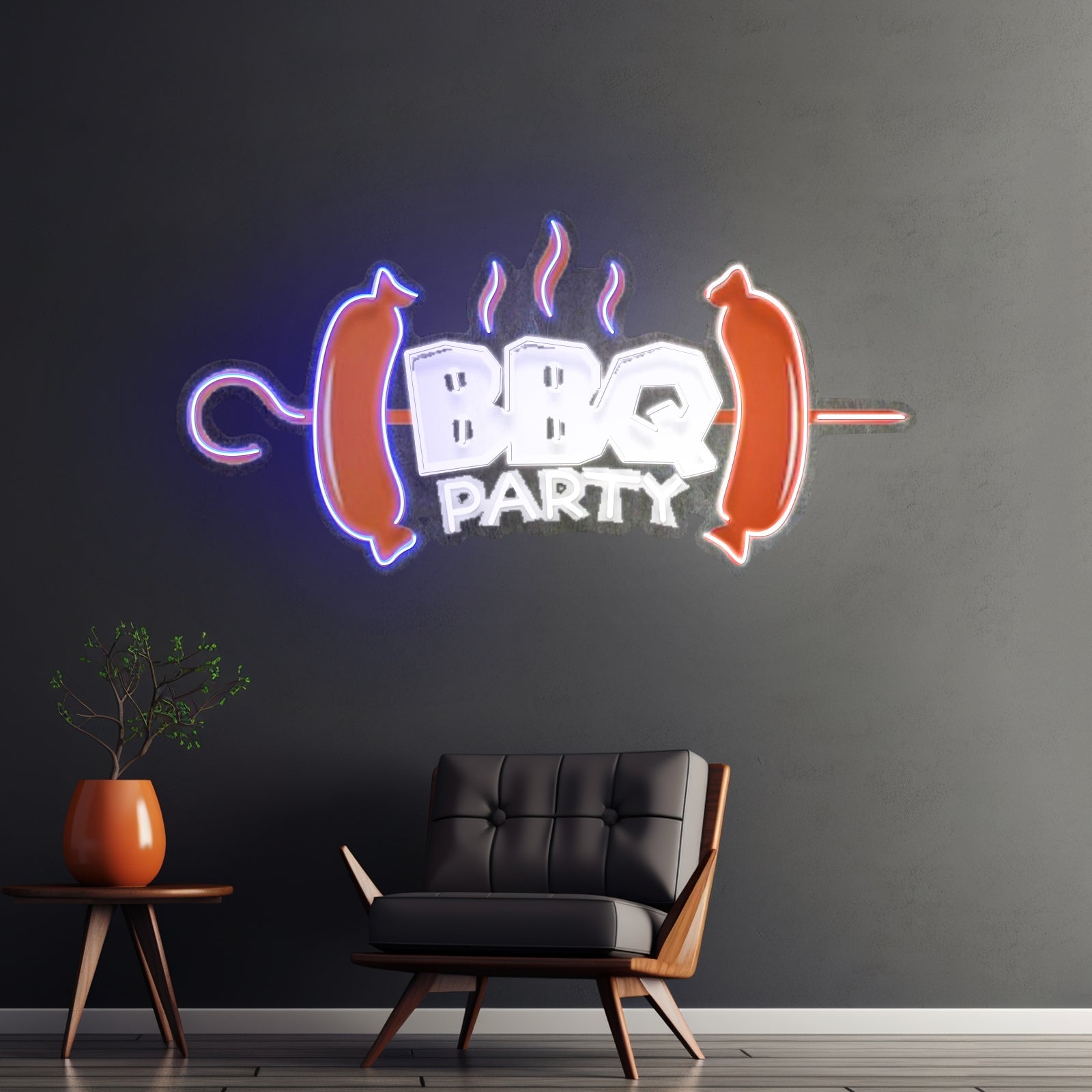 Bbq Party Custom Led Signs Artwork For Sale - Shineneon