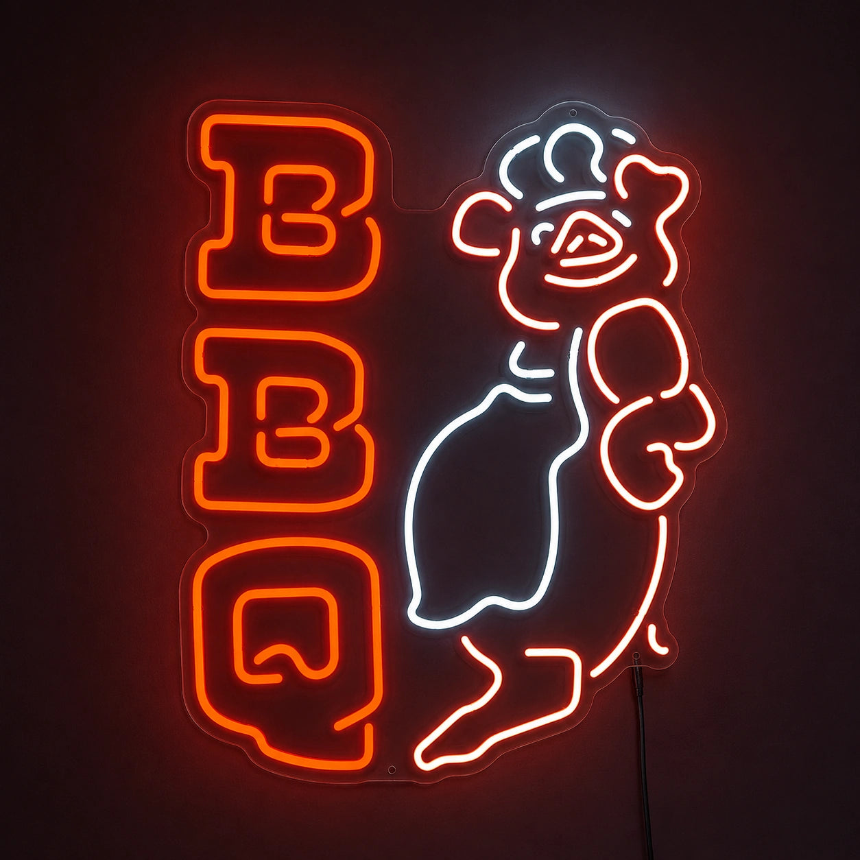 BBQ Pig Chef Neon Sign LED Neon Sign main product image